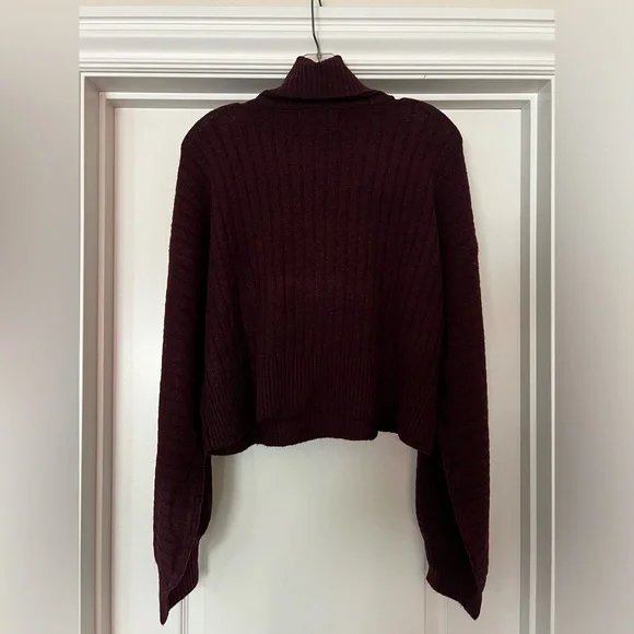 CLEARANCE Women’s Turtleneck Balloon-Sleeve Sweater Size Large - Picture 5 of 9